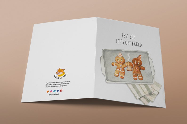 Baked Best Buds Card