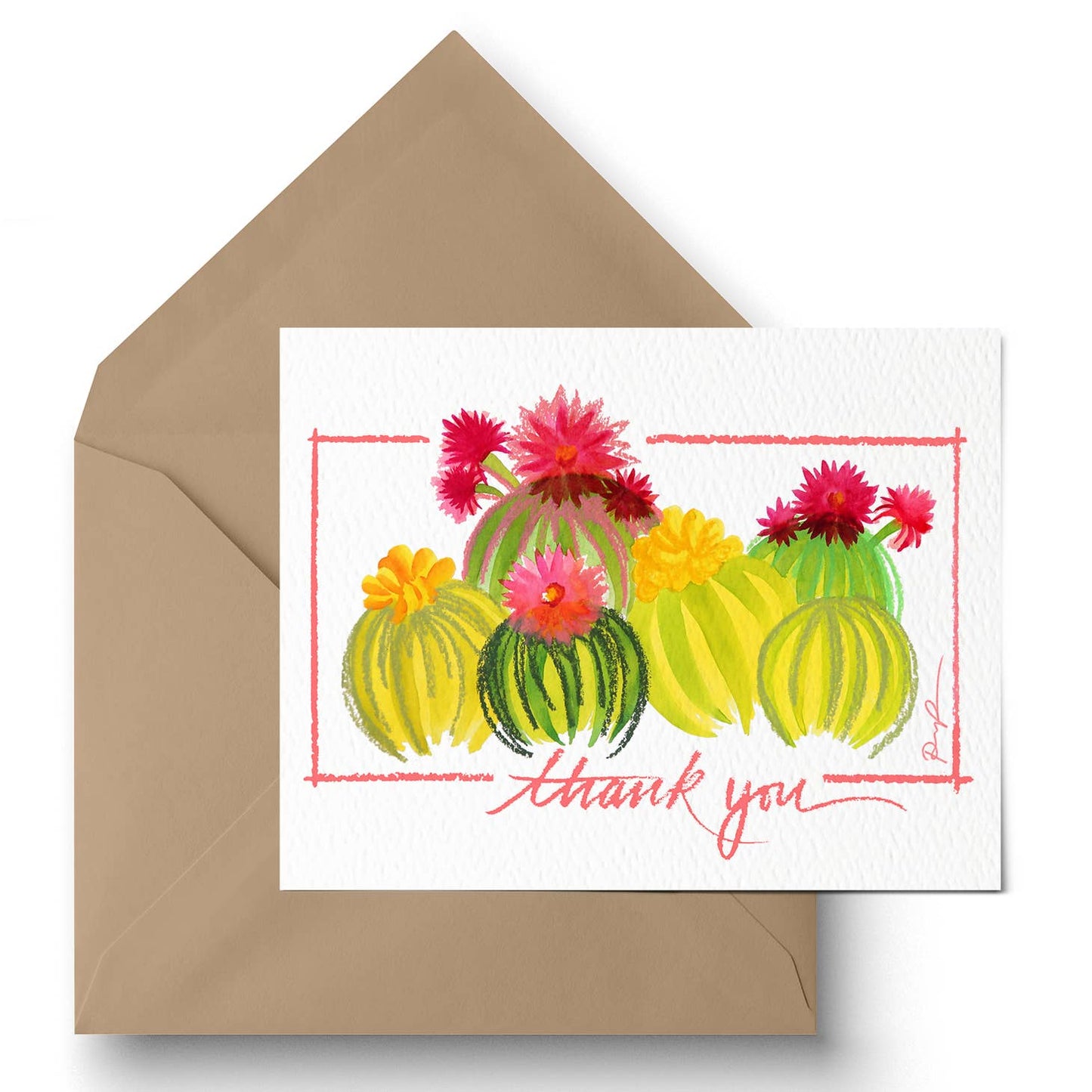 Barrel Beauties Thank You Greeting Card