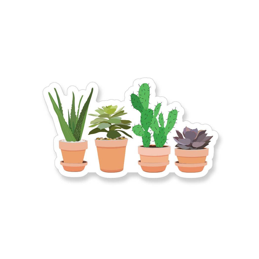 Succulents Vinyl Sticker