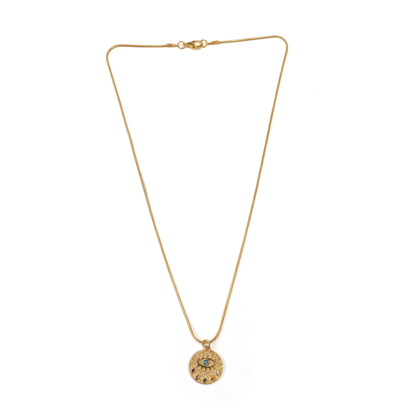 18K Gold Evil Eye Necklace