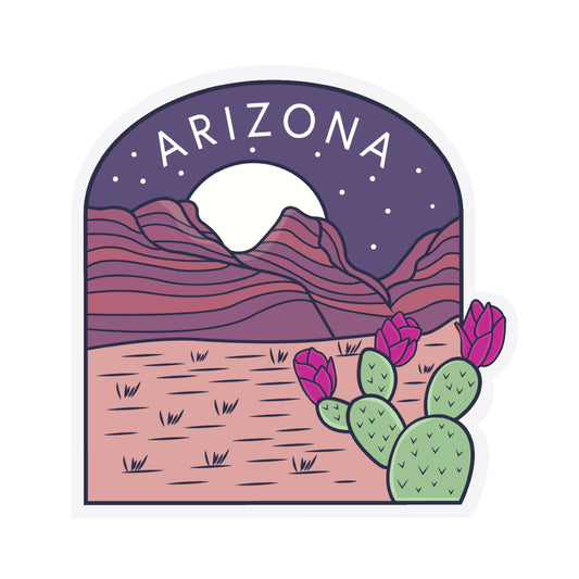 Arizona Desert Night Vinyl Sticker