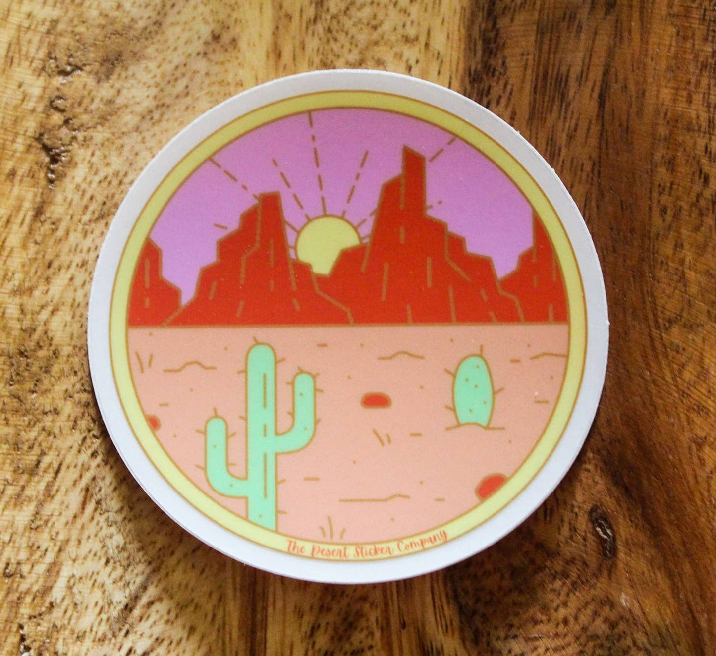 Desert Circle Sticker