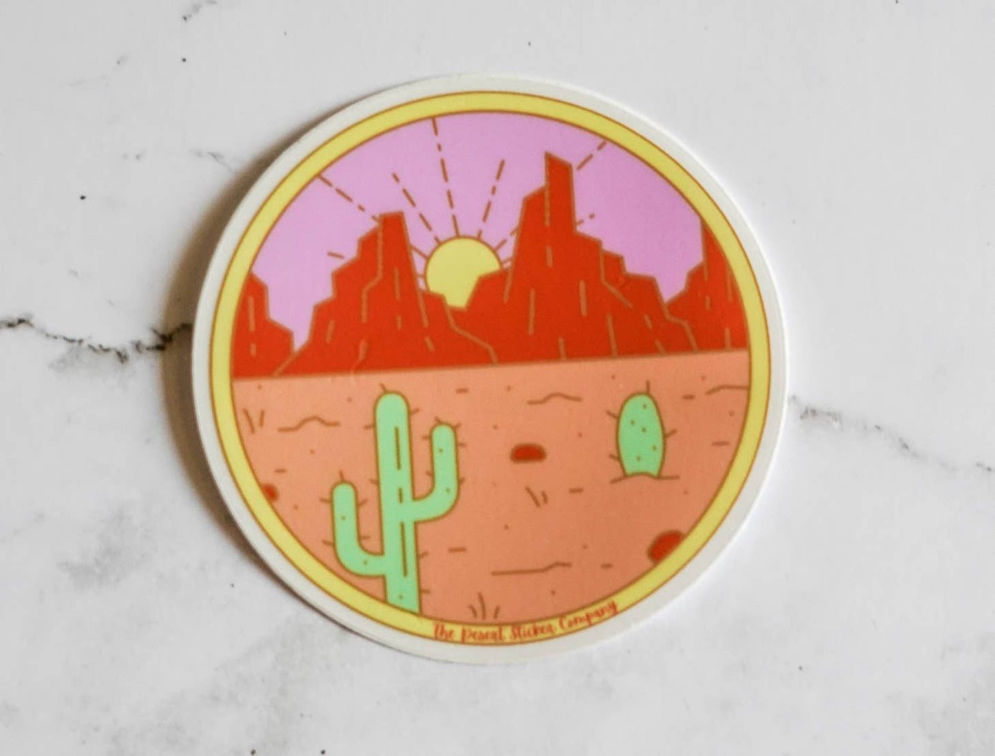 Desert Circle Sticker