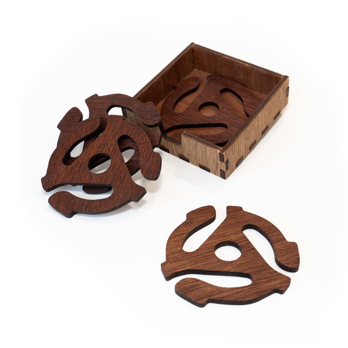 45 Record Adaptor Coaster Boxed Set