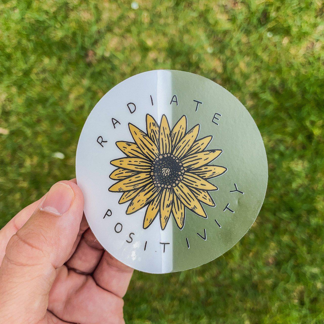 Radiate Positivity Sticker