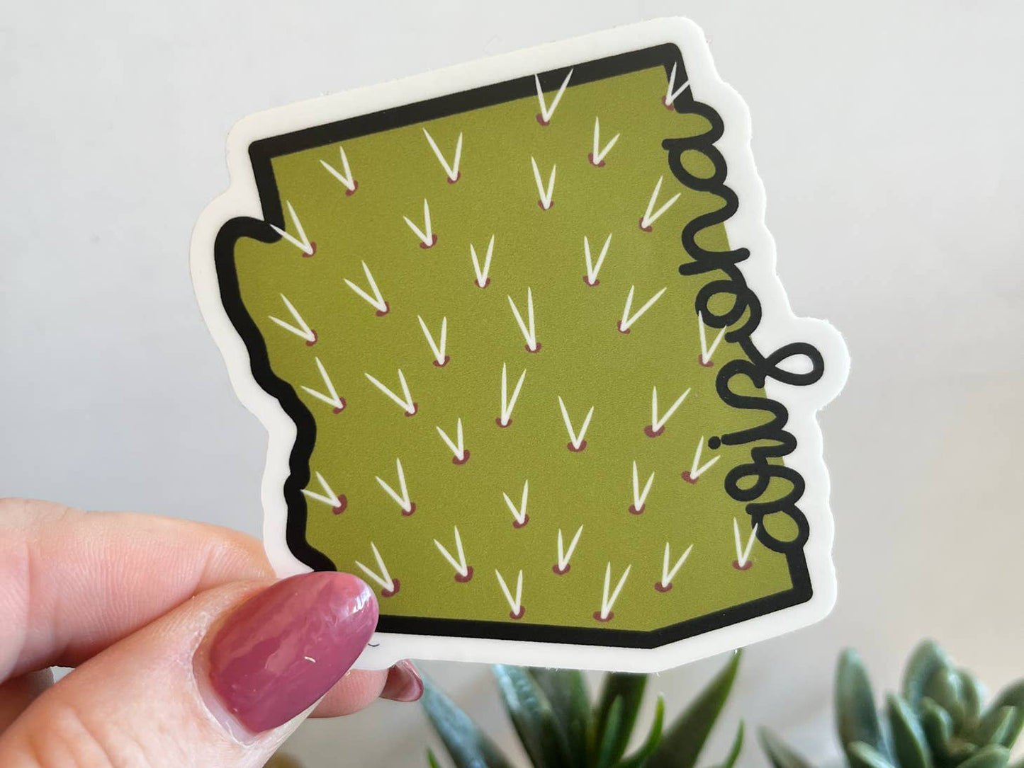 Arizona Cactus Spikes Sticker