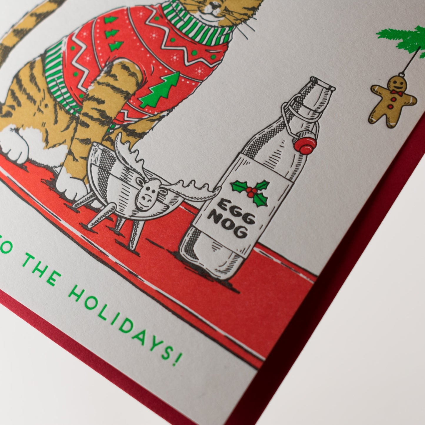 Christmas Sweater Cat Card