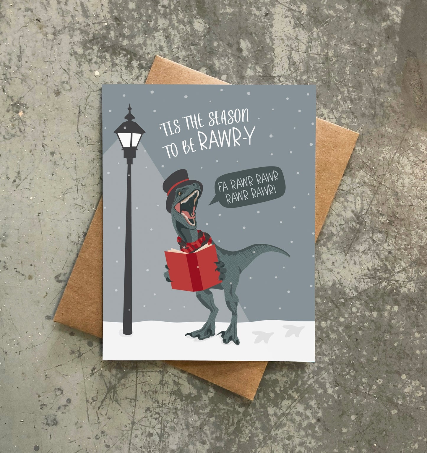 Rawr-Y Raptor Holiday Card