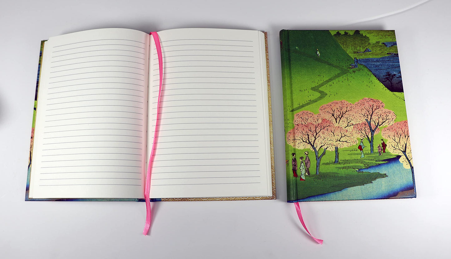 Hiroshige Cherry Blossoms Lined Hardcover Journal