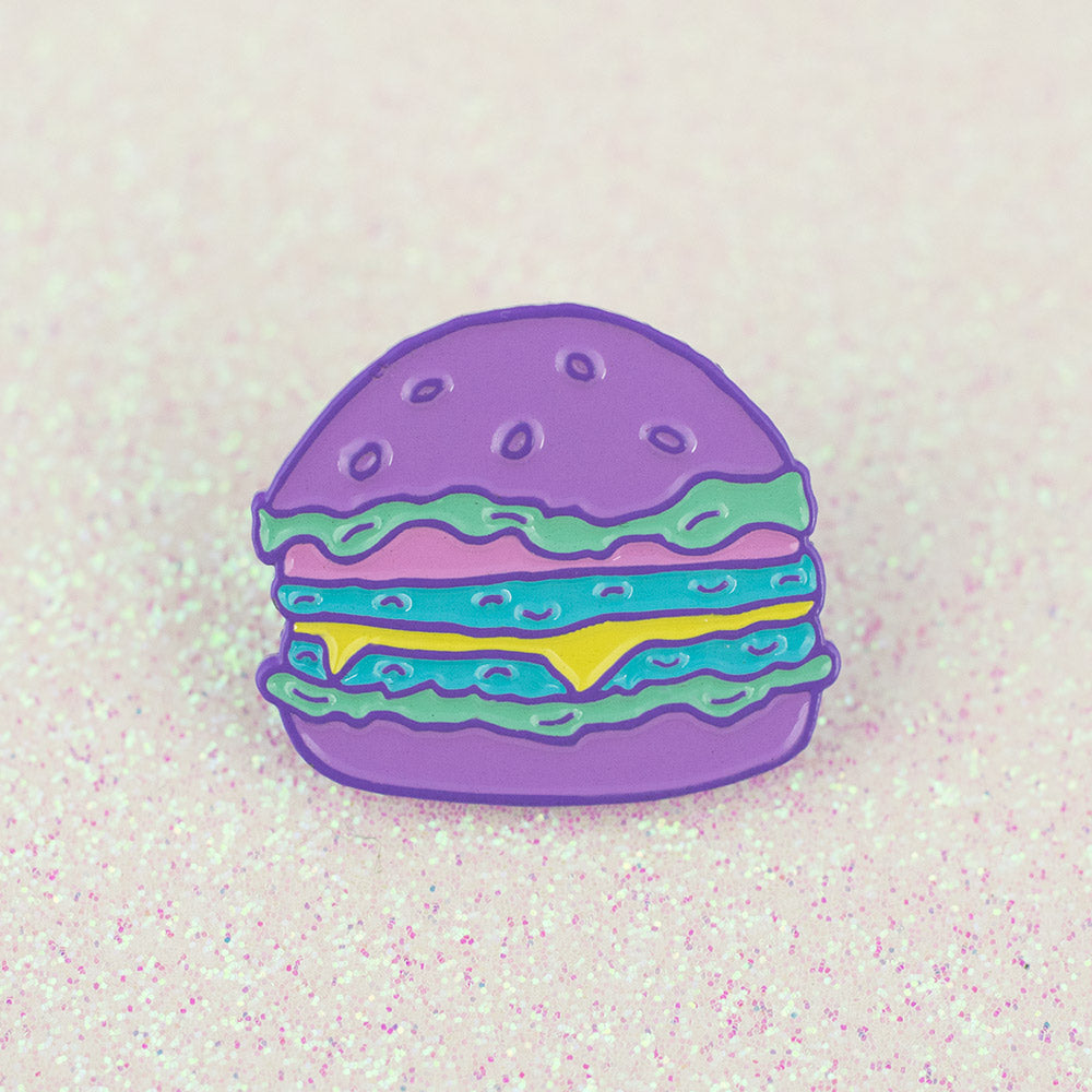 Hamburger Enamel Pin