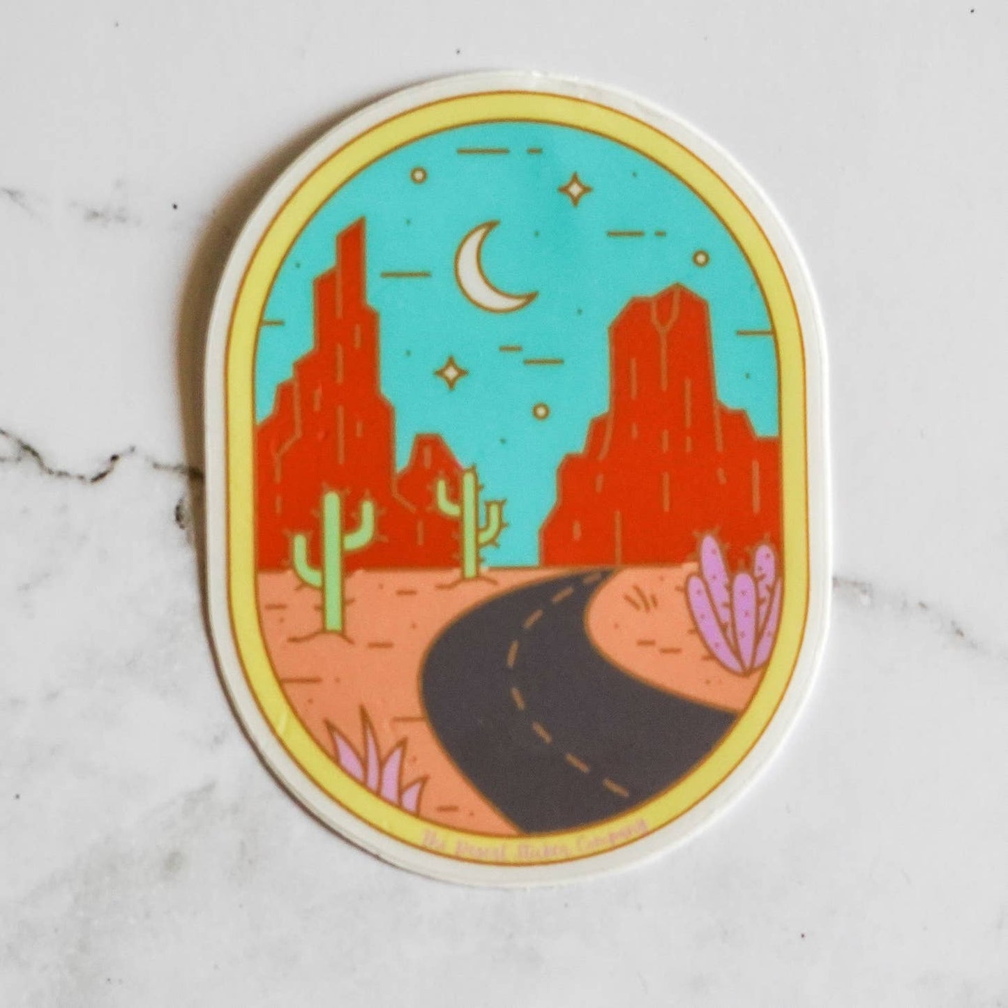 Desert Oval Sticker