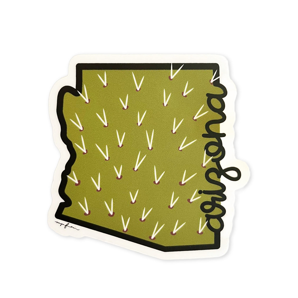 Arizona Cactus Spikes Sticker