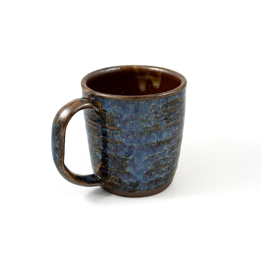 Speckled Multi-color Ribbed Glazed Ceramic Mug