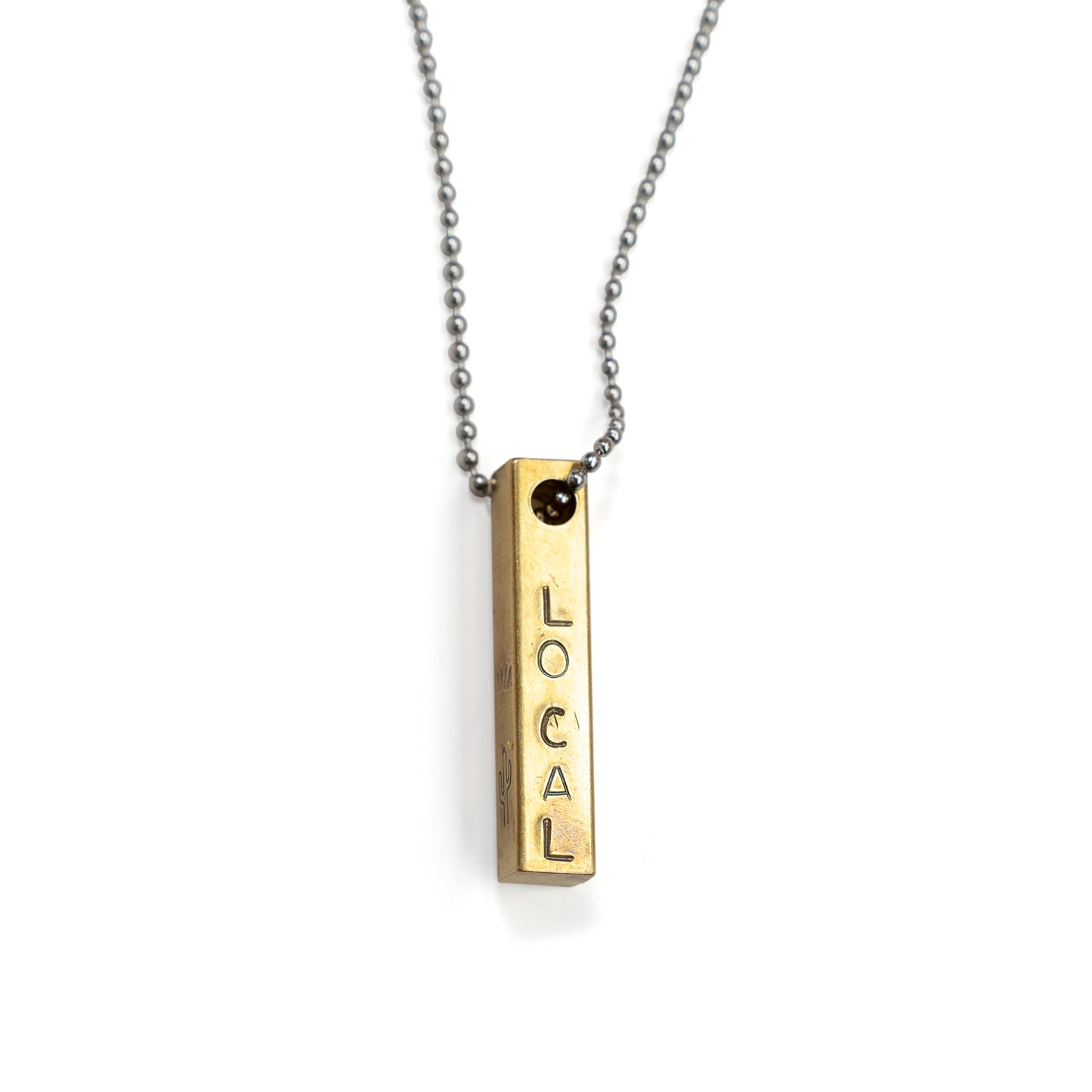 4 Sided Metal Bar Necklace