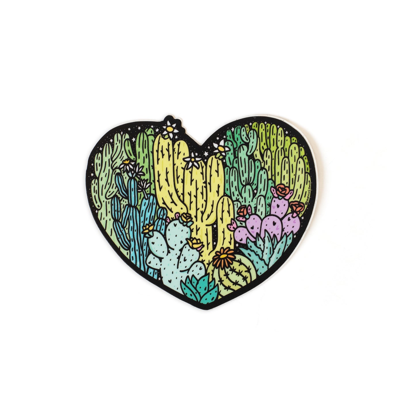 Cactus Love Vinyl Sticker