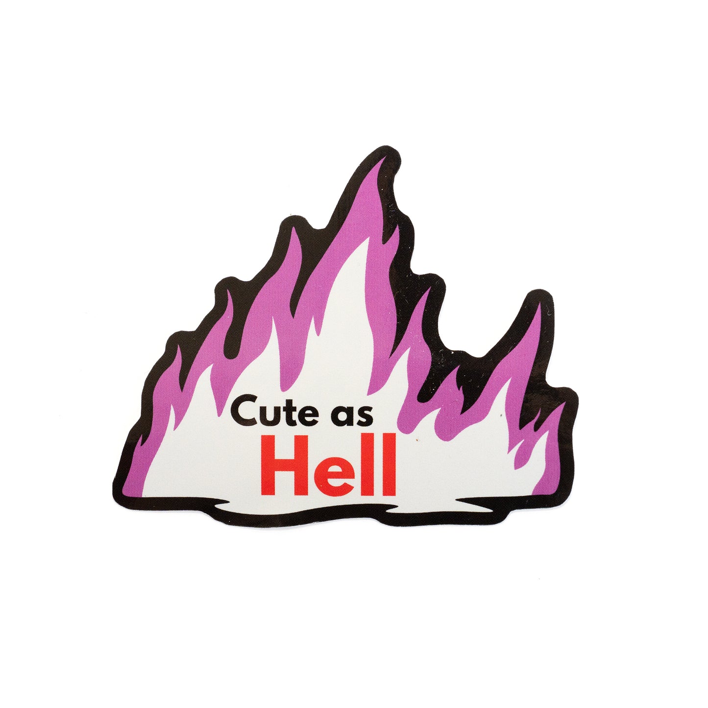 Cute As Hell Die Cut Vinyl Sticker