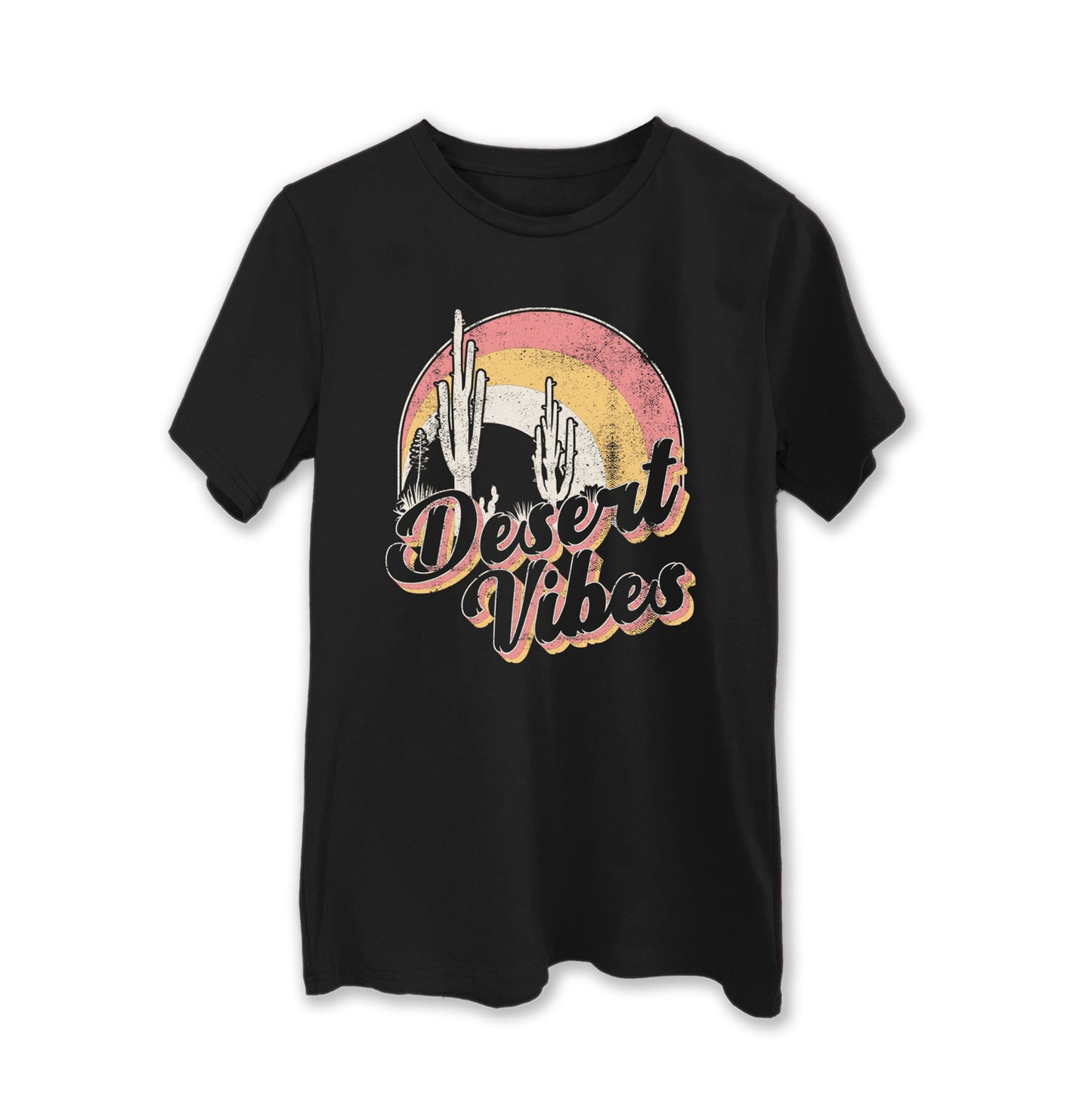 Desert Vibes Rainbow Graphic Tshirt