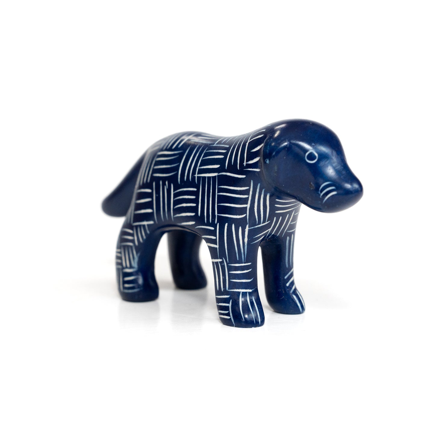Carved Soapstone Dog Statue