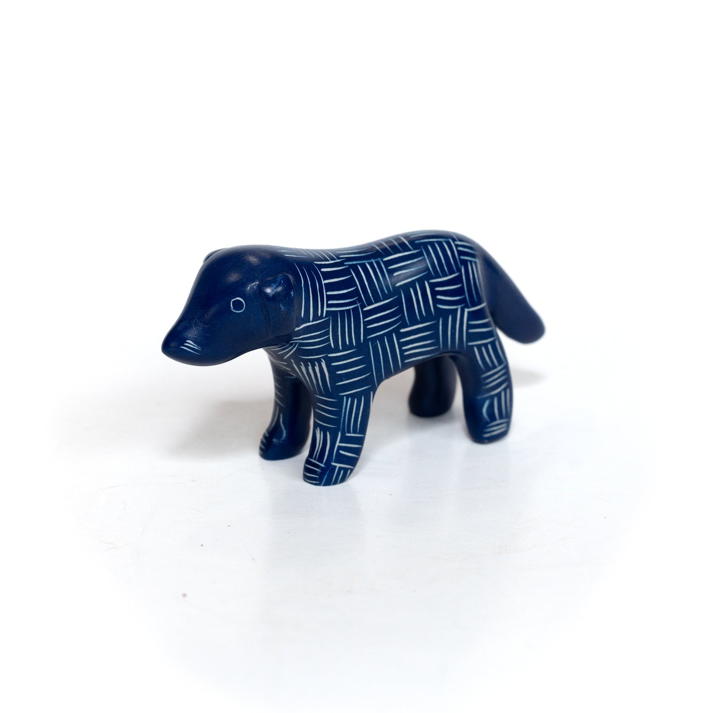 Carved Soapstone Dog Statue