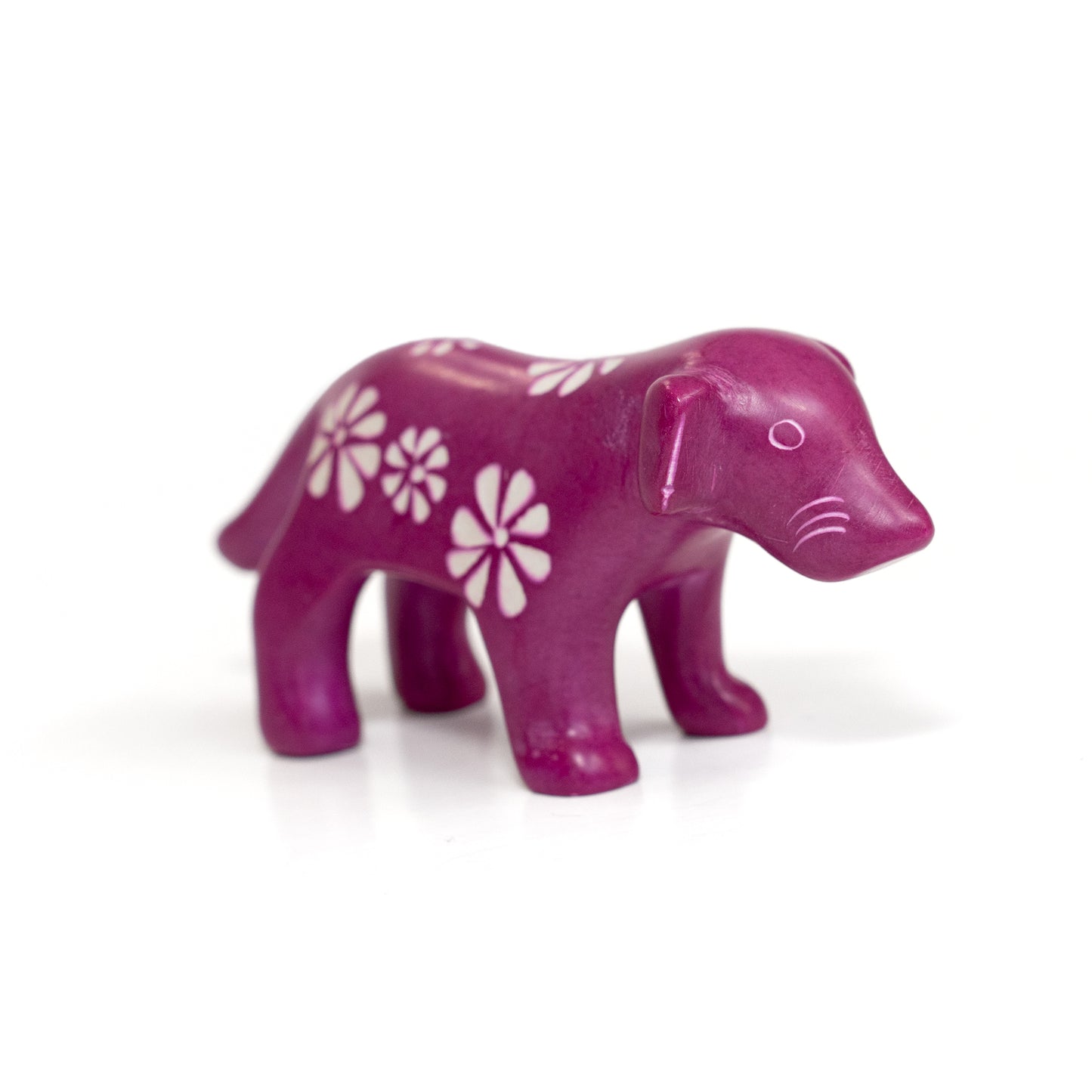 Carved Soapstone Dog Statue