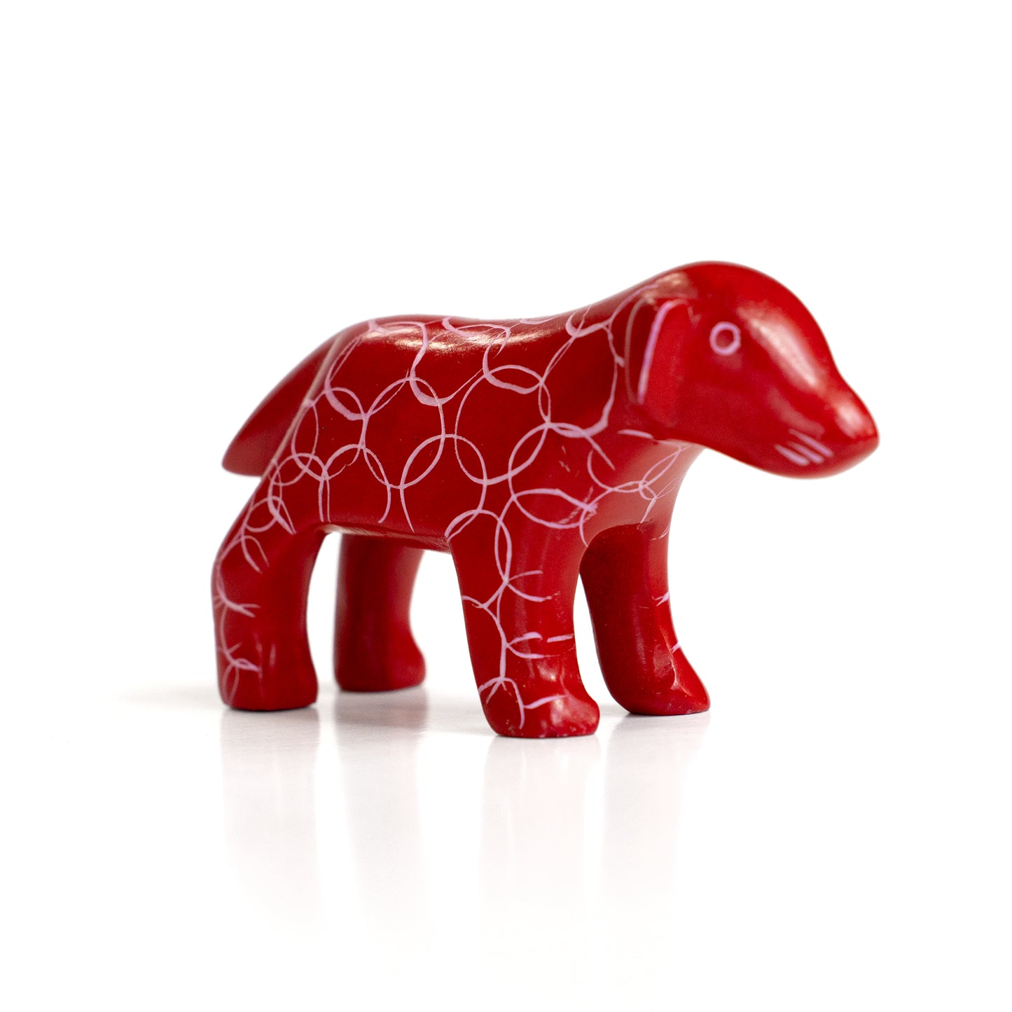 Carved Soapstone Dog Statue