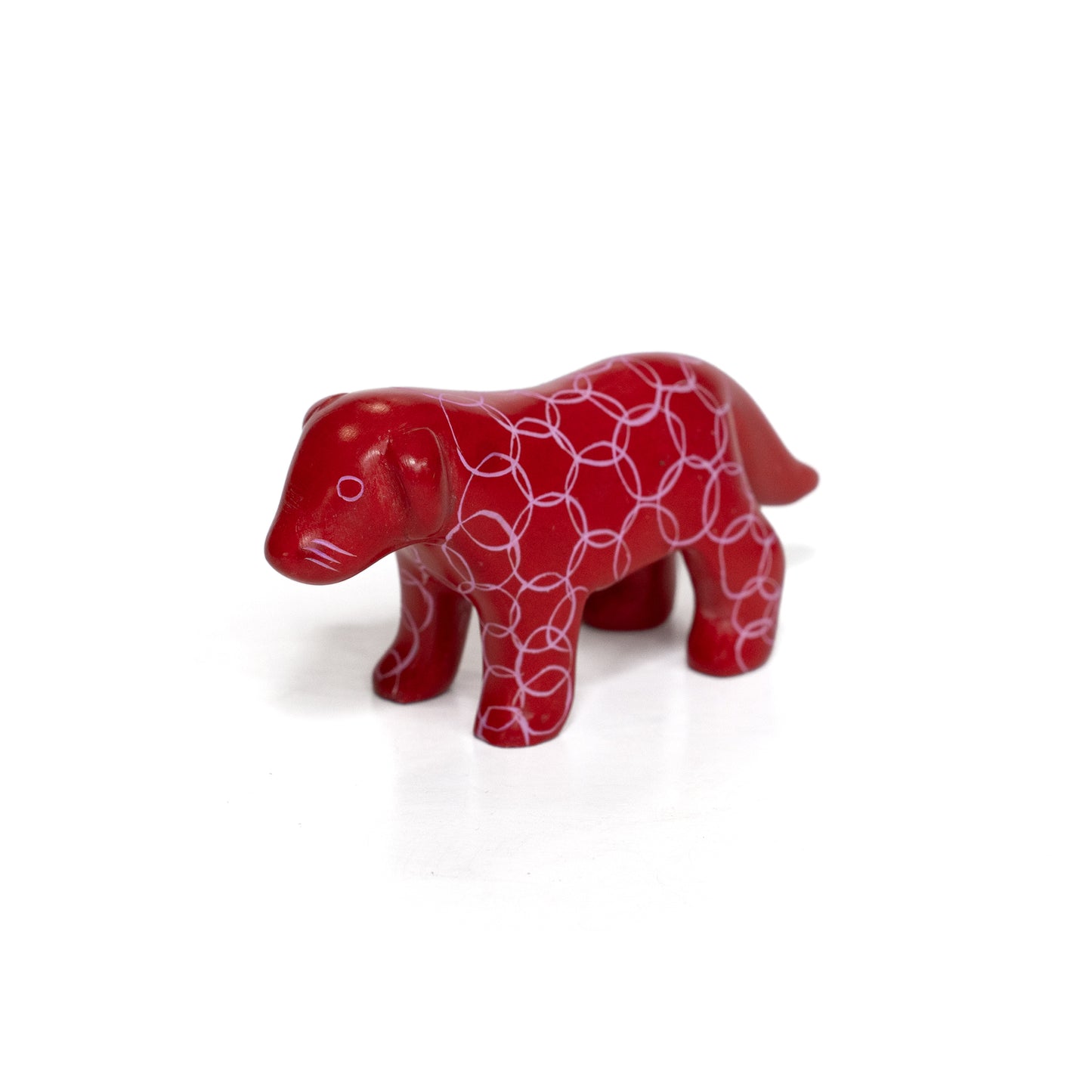 Carved Soapstone Dog Statue