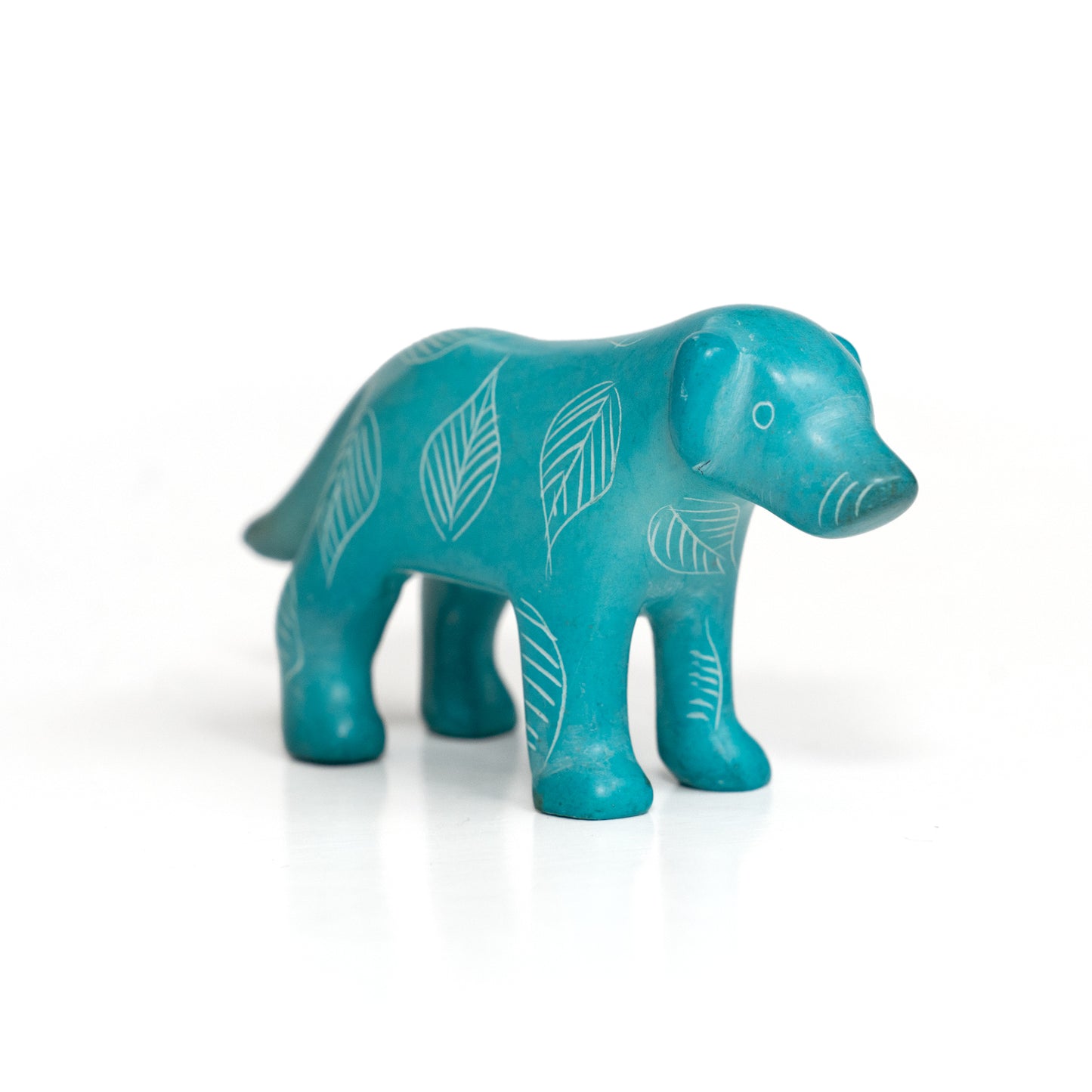 Carved Soapstone Dog Statue