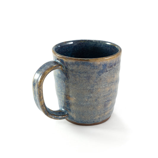 Drippy Glazed Ribbed Ceramic Mug