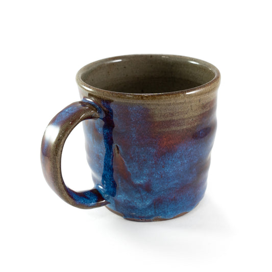 Drippy Multi-Color Glazed Ceramic Mug