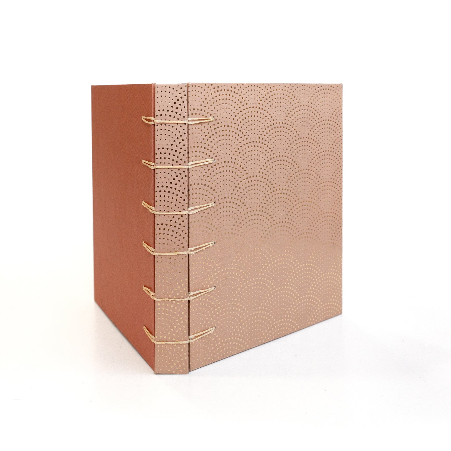 Pink with Gold Dots Handmade Journal