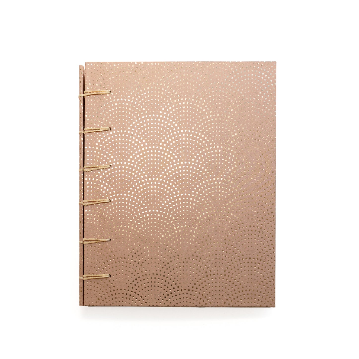 Pink with Gold Dots Handmade Journal