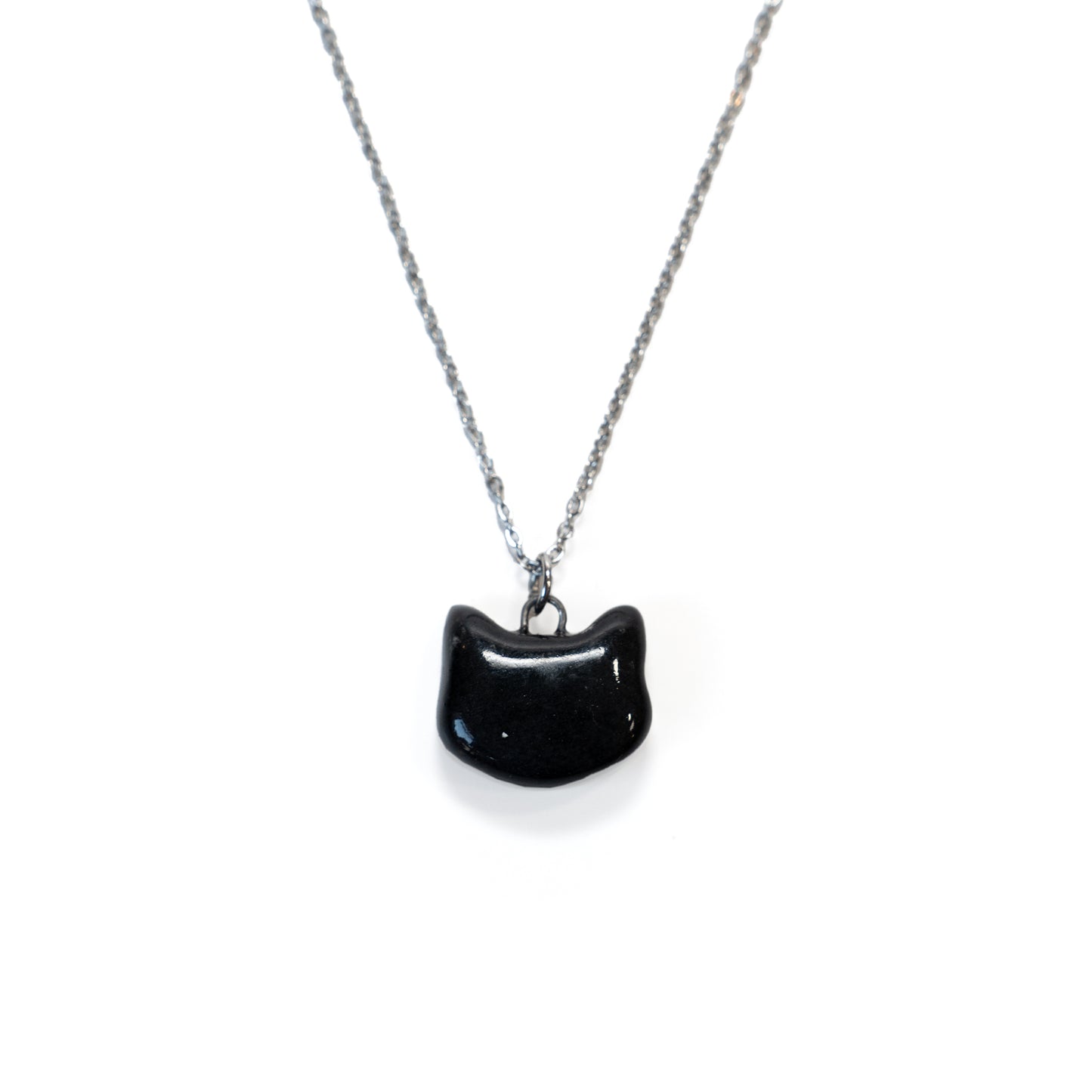 Ceramic Kitty Head Necklace