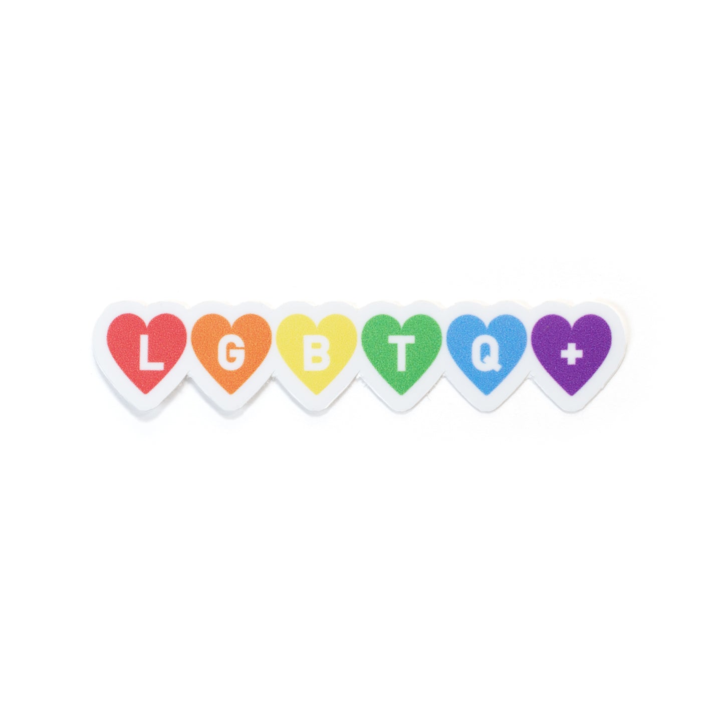 LGBTQ+ Rainbow Heart Sticker