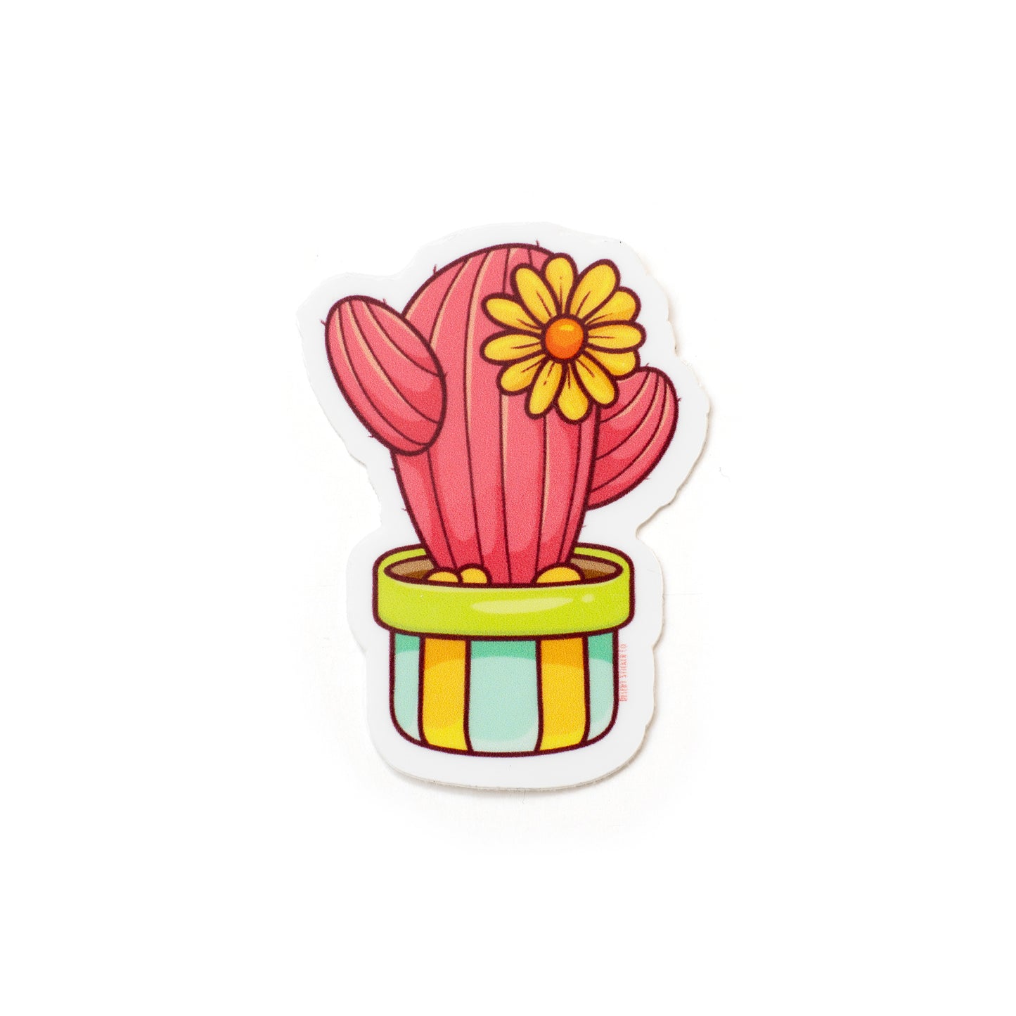 Pink Cactus Sticker