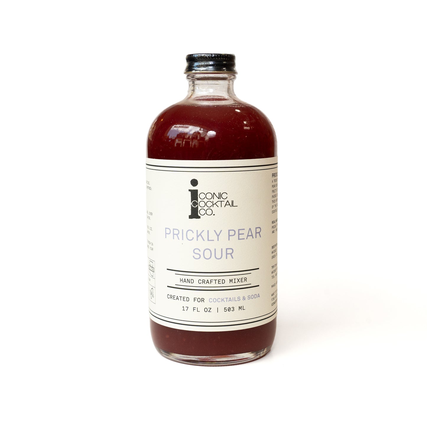 Prickly Pear Hand Crafted Cocktail Mixer 17 oz