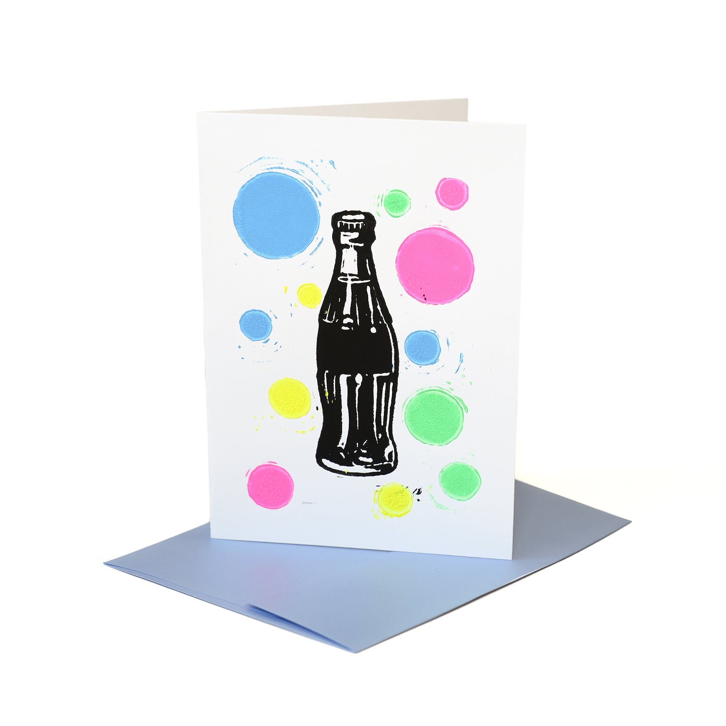 Soda bottle print card