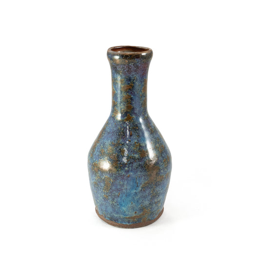 Speckled Blue Bud Vase
