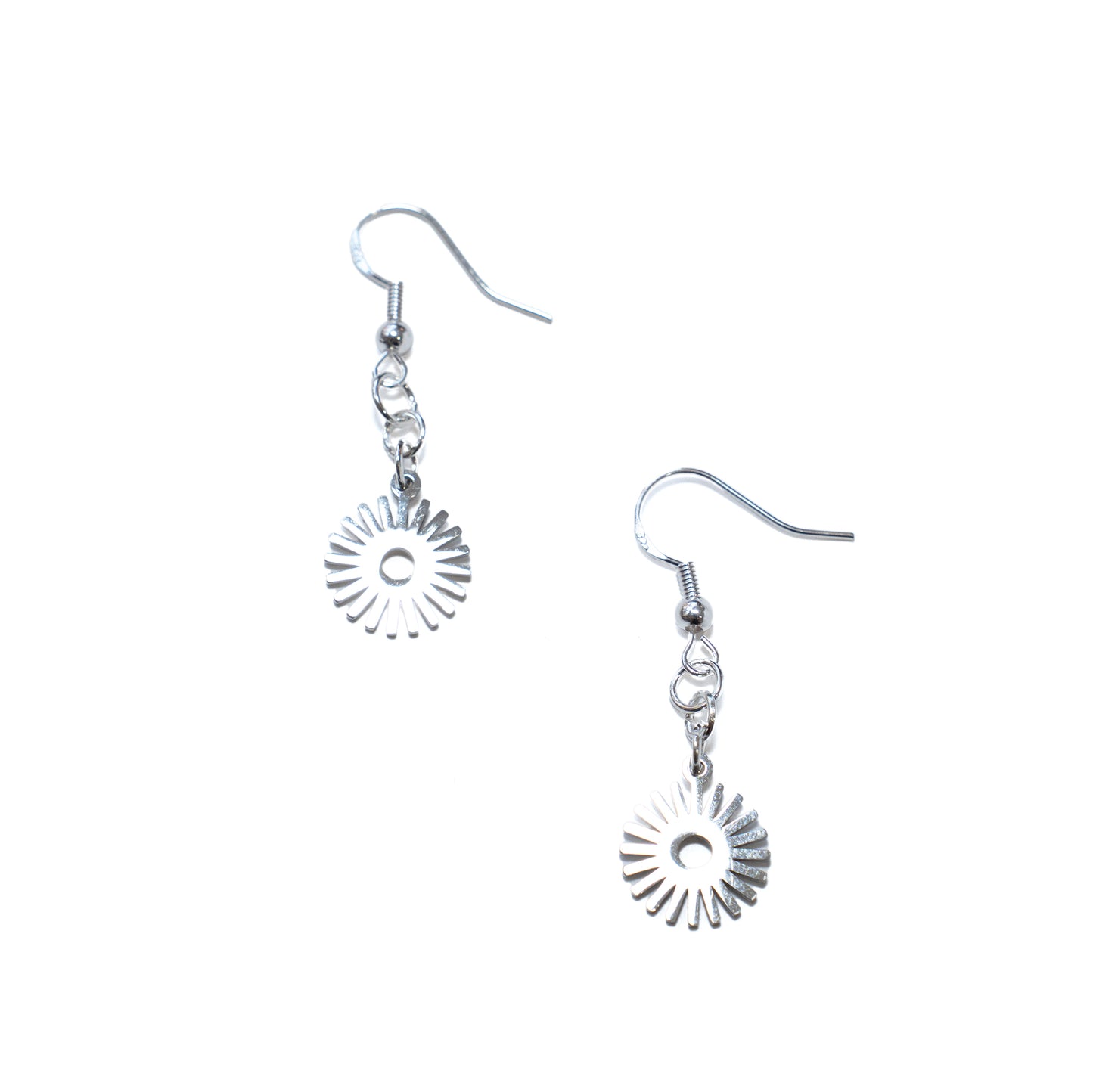 Sterling Sun Burst Earrings