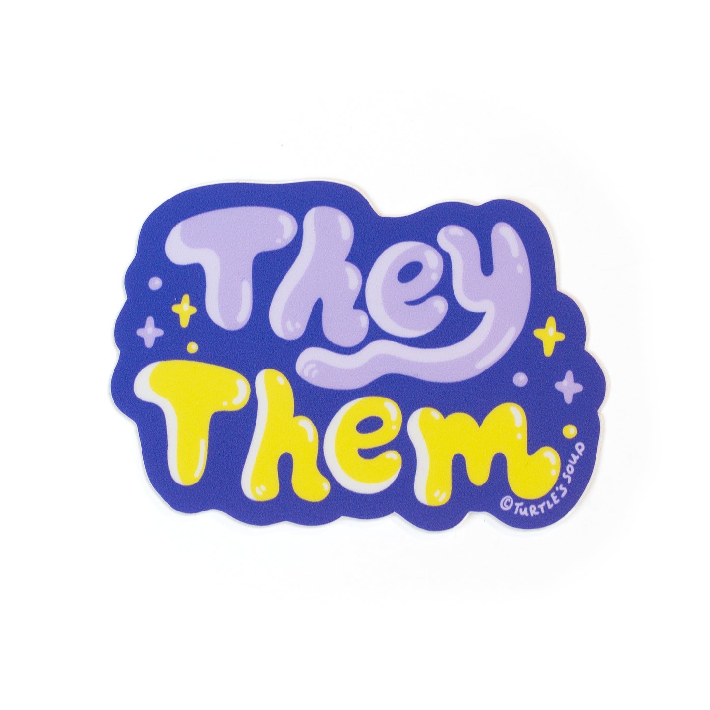 They Them Pronouns Gender Identity Sticker