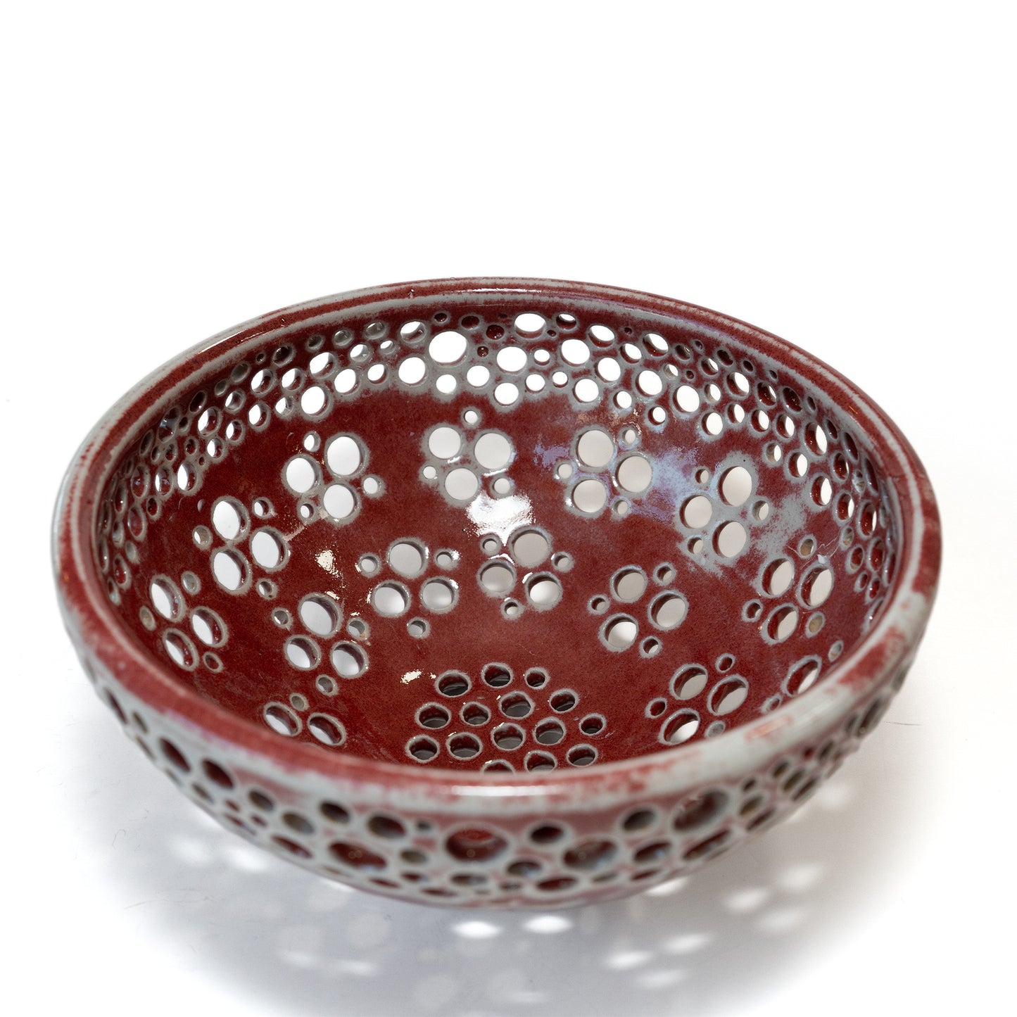 Two-Tone Ceramic Colander