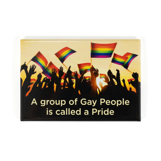 A Group of Gay People is Called a Pride magnet