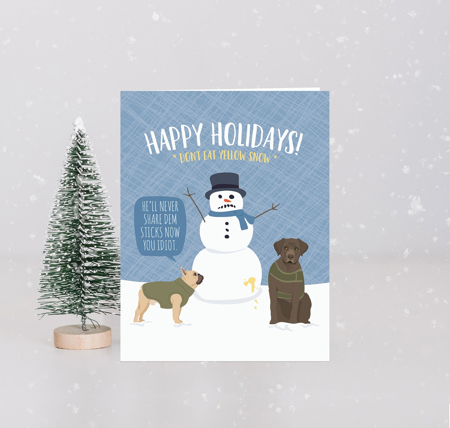 Funny Christmas Card - Yellow Snow