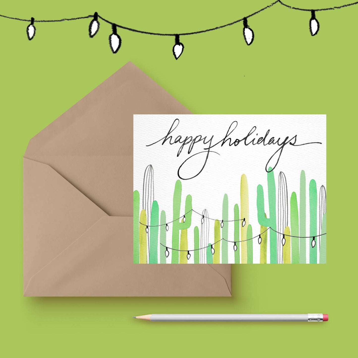 Saguaro Lights Holiday Card