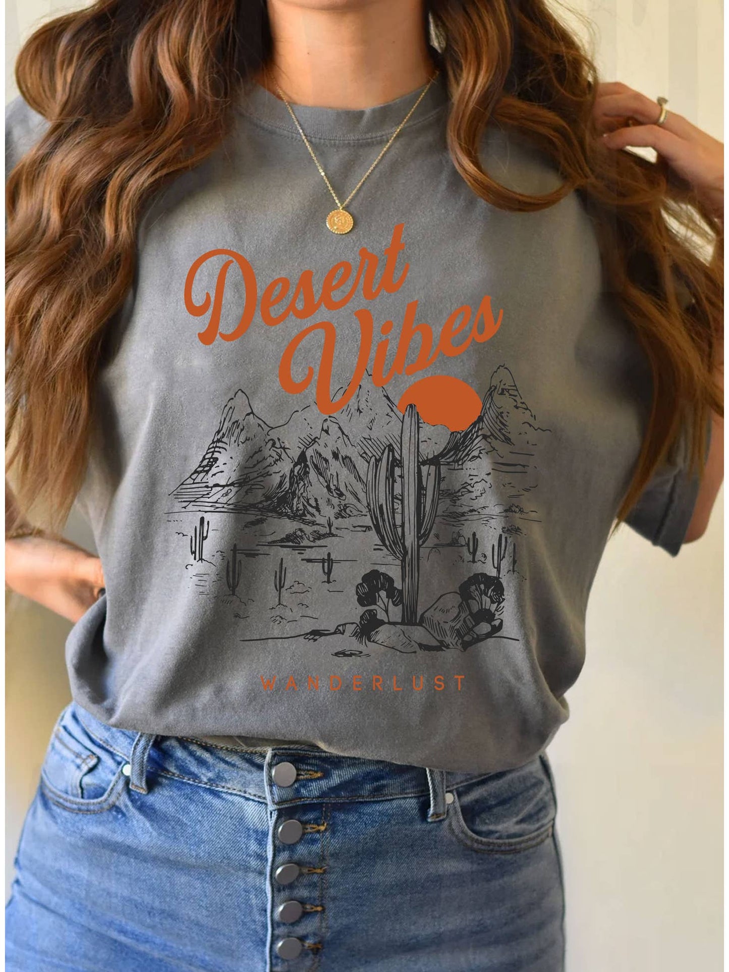 Desert Vibes Wanderlust Graphic T-shirt