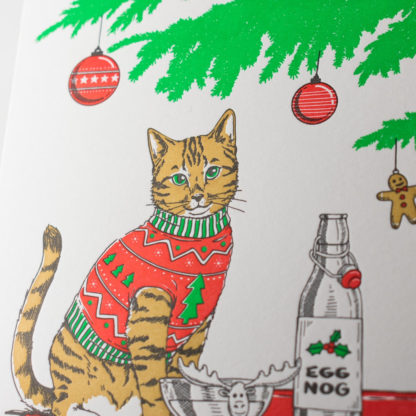 Christmas Sweater Cat Card