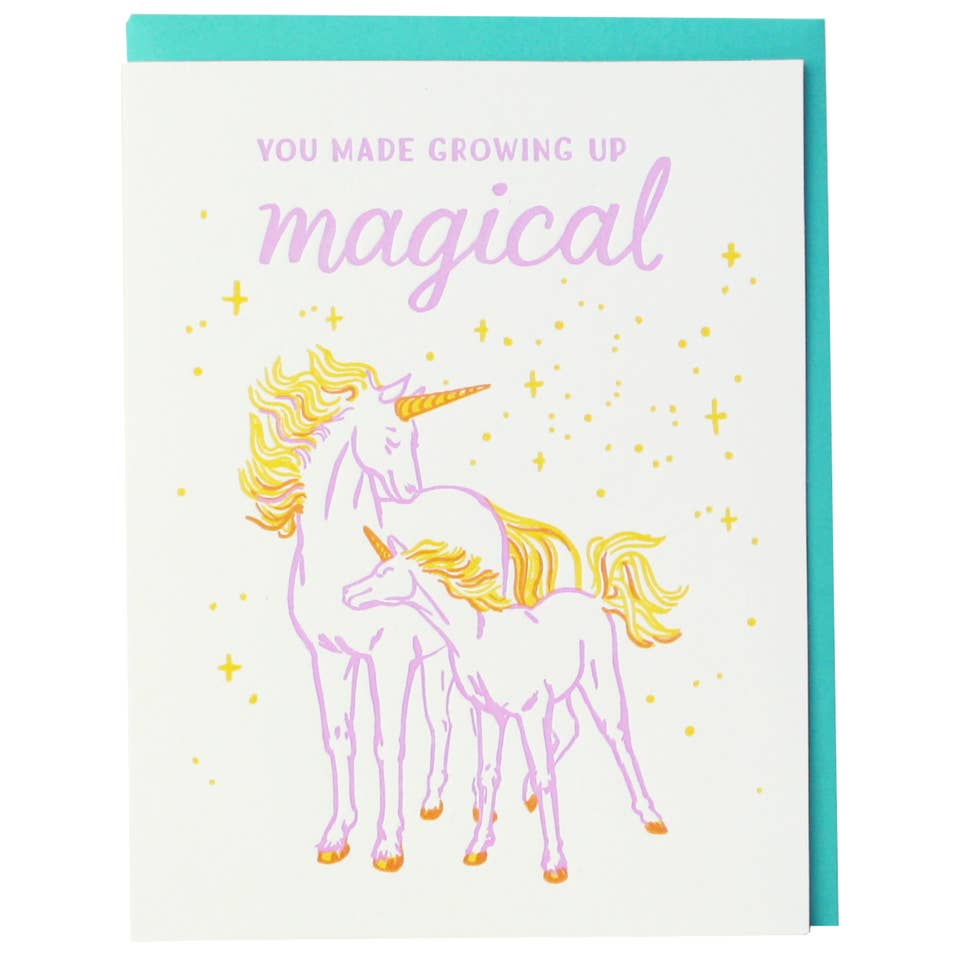 Unicorn Caregiver Card