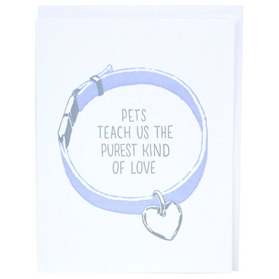 Pet Collar Pet Sympathy Card