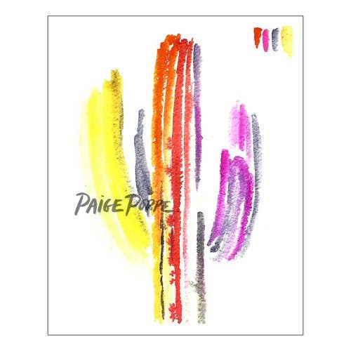 Technicolor Saguaro Art Print