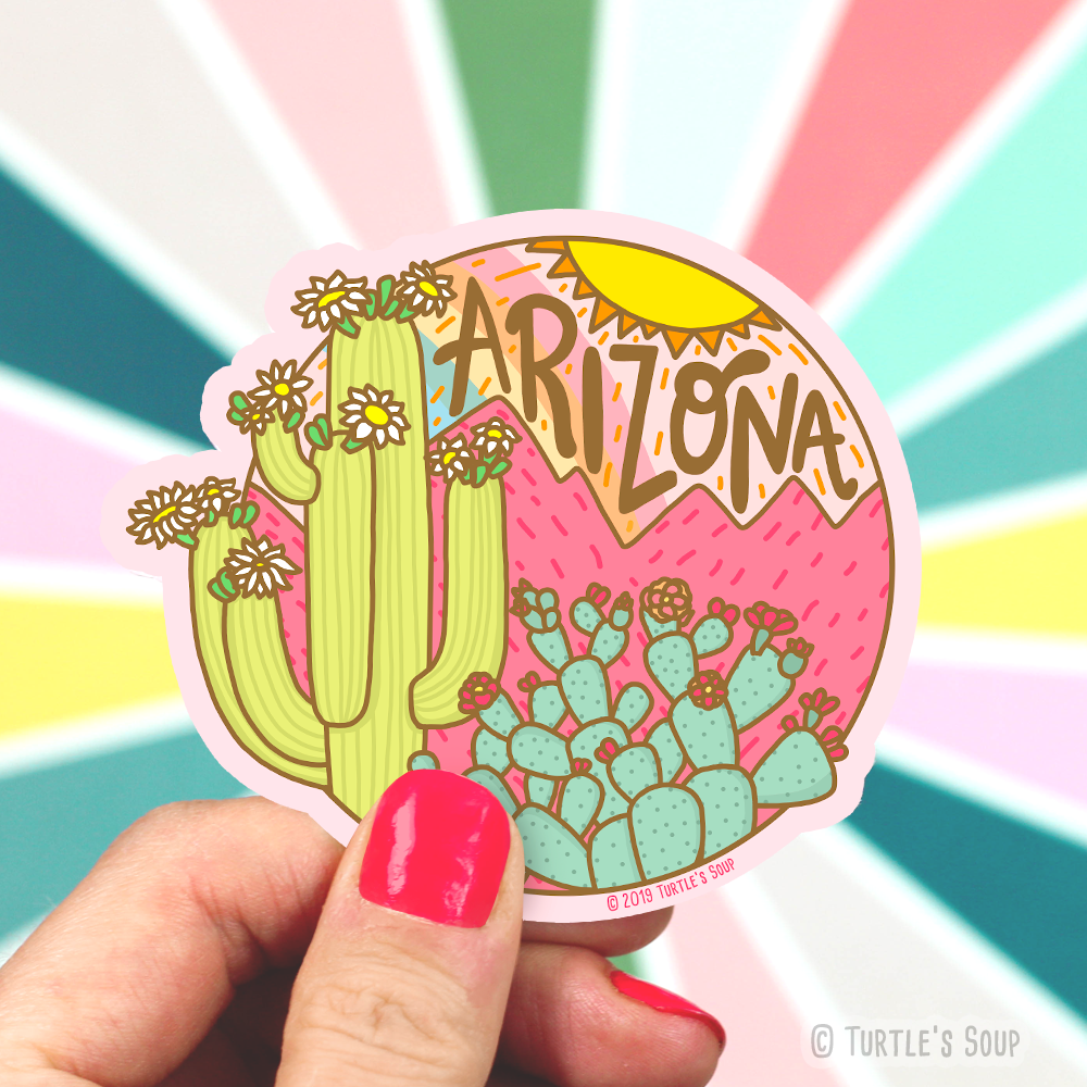 Arizona Sunrise Vinyl Sticker