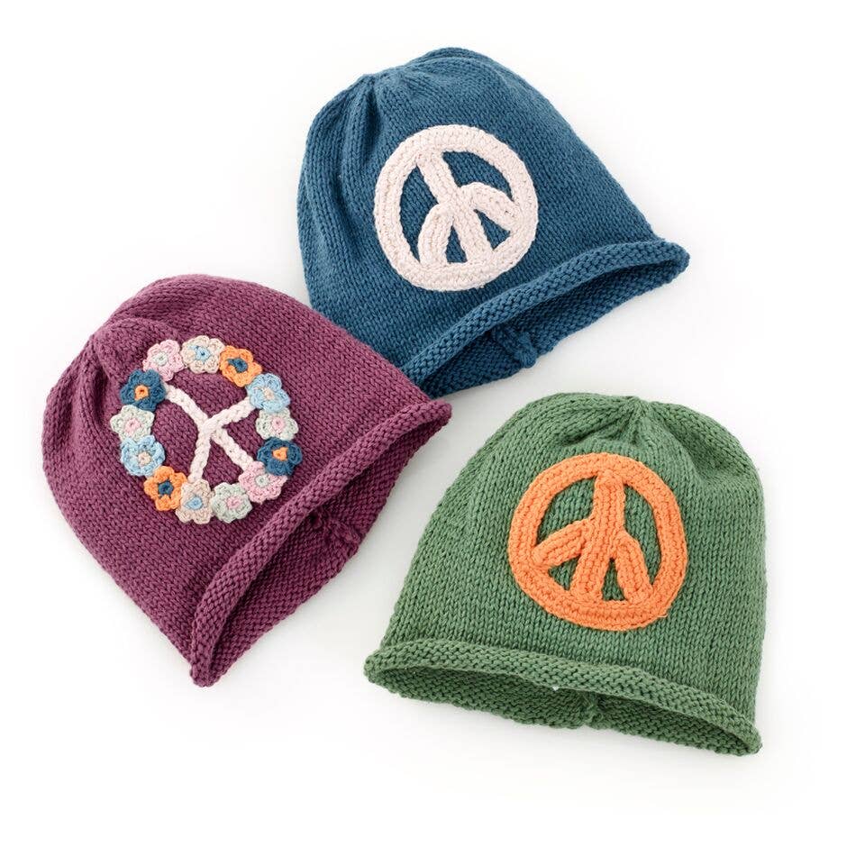 Peace Sign Baby Hat